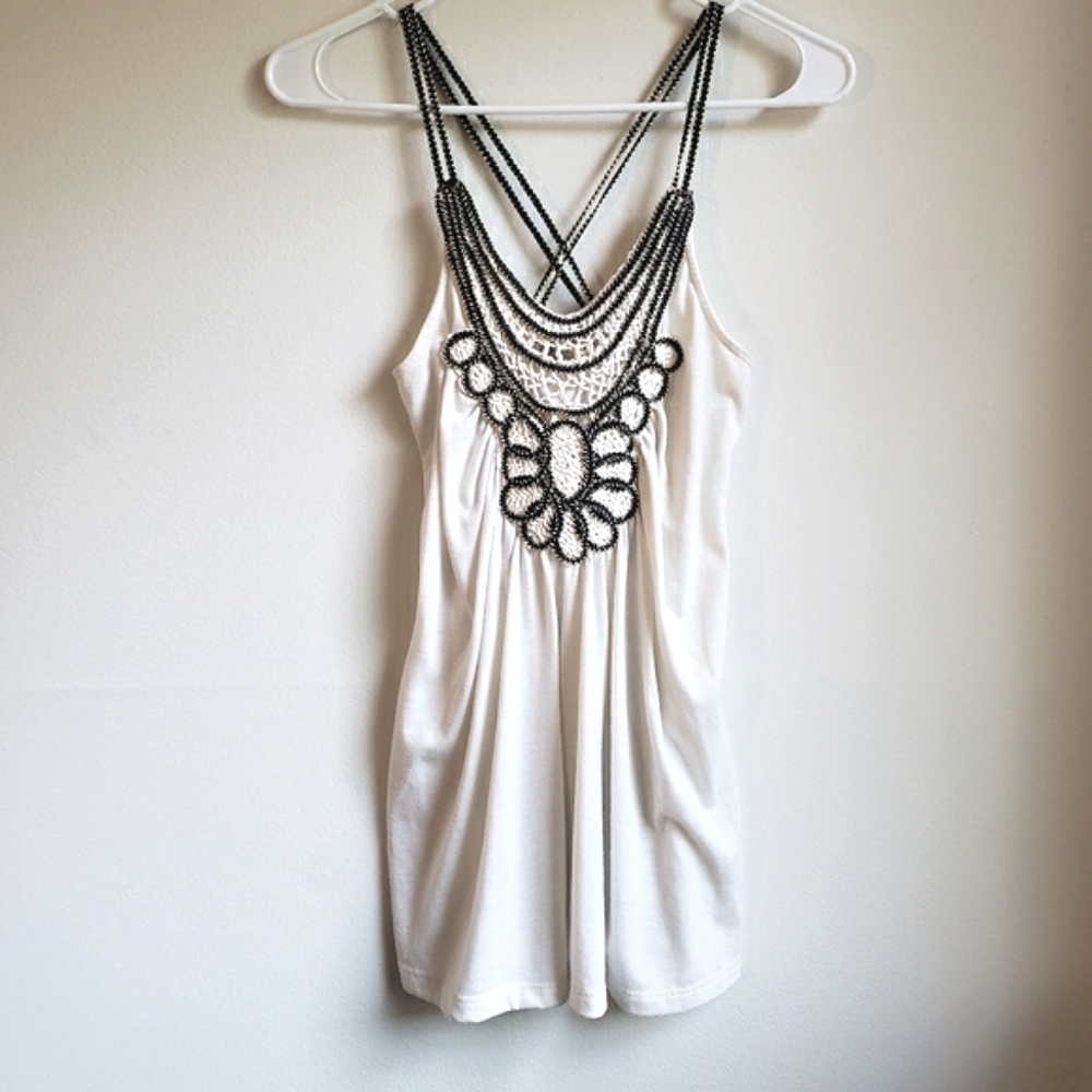 Love Notes Crisscross Racerback Sleeveles Tank